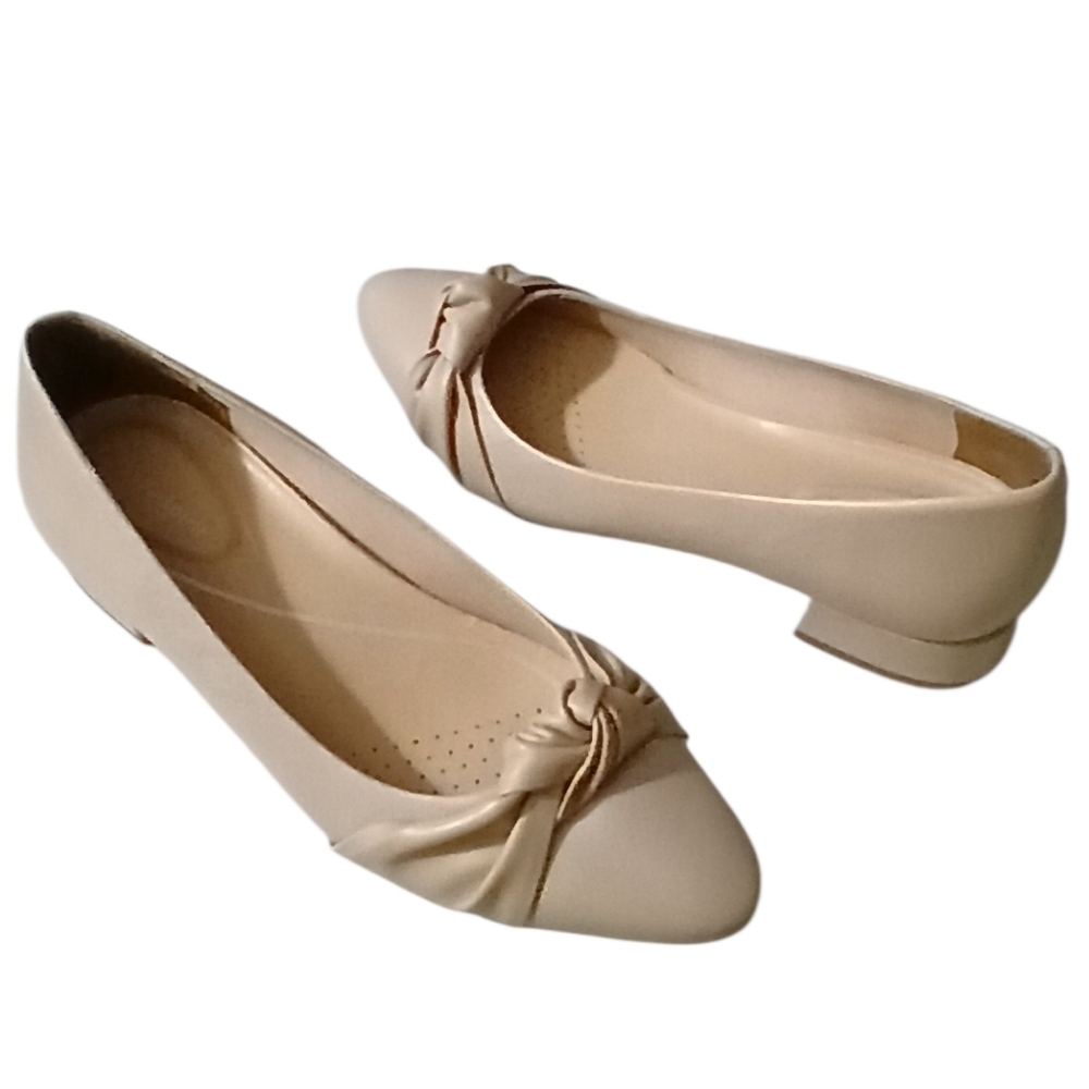 Easy Spirit | Eflex Caster Slip-on Block Heel Dress Flats Size 9M
